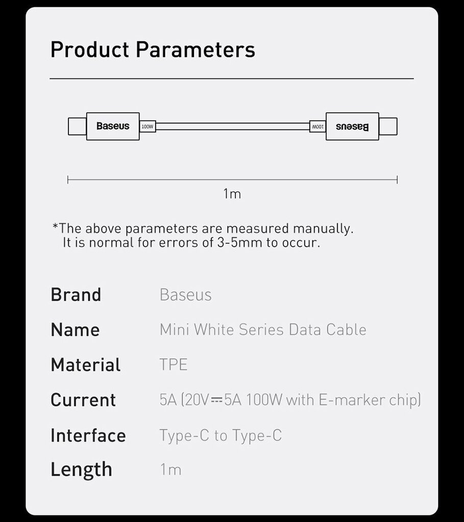 Baseus GaN3 CCGP050102 cena un informācija | Lādētāji un adapteri | 220.lv