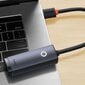 Baseus Lite Series USB Type C adapter - RJ45 LAN socket 1000Mbps black (WKQX000313) cena un informācija | Adapteri un USB centrmezgli | 220.lv