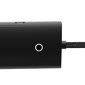 Baseus Lite Series HUB USB Type C adapter - 4x USB 3.0 2m black (WKQX030501) цена и информация | Adapteri un USB centrmezgli | 220.lv