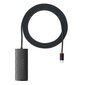 Baseus Lite Series HUB USB Type C adapter - 4x USB 3.0 2m black (WKQX030501) цена и информация | Adapteri un USB centrmezgli | 220.lv