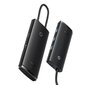 Baseus Lite Series adapter HUB USB Type C - HDMI / 4x USB 3.0 20cm black (WKQX040001) cena un informācija | Adapteri un USB centrmezgli | 220.lv