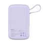 Baseus Qpow power bank 10000mAh built-in Lightning 20W Quick Charge cable SCP AFC FCP purple (PPQD020005) cena un informācija | Lādētāji-akumulatori (Power bank) | 220.lv