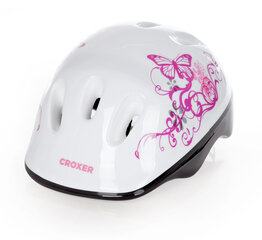 Детский велошлем Croxer Silky M, белый/розовый цена и информация | Шлемы | 220.lv