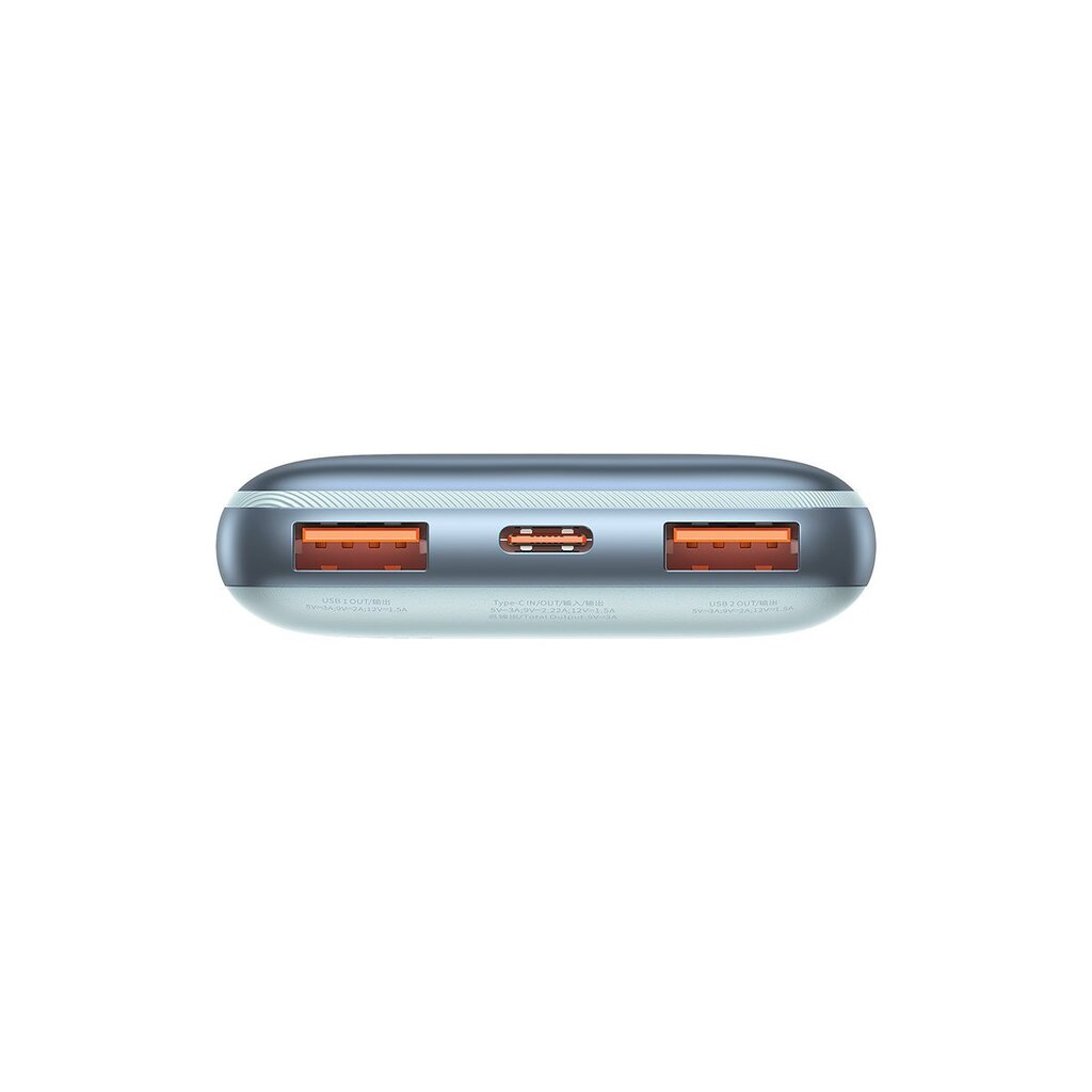 Baseus Bipow Pro powerbank 10000mAh 20W + USB 3A 0.3m cable blue (PPBD040103) цена и информация | Lādētāji-akumulatori (Power bank) | 220.lv