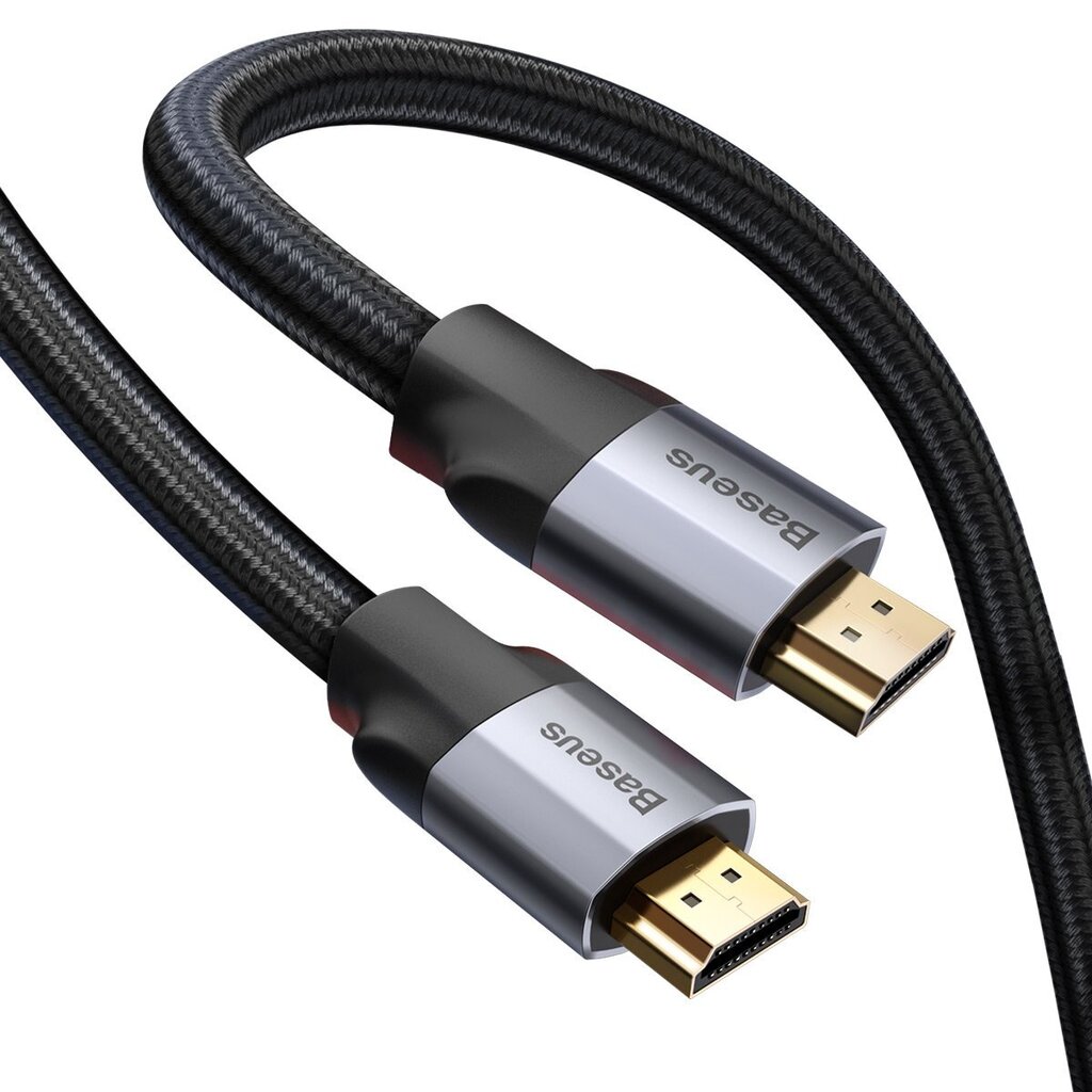 Baseus Enjoyment adapter cable HDMI cable 4K60Hz 1.5m dark gray cena un informācija | Savienotājkabeļi | 220.lv