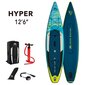 Piepūšams SUP dēlis Aqua Marina Hyper 12.6, (381 cm) cena un informācija | SUP dēļi, sērfa dēļi un piederumi | 220.lv