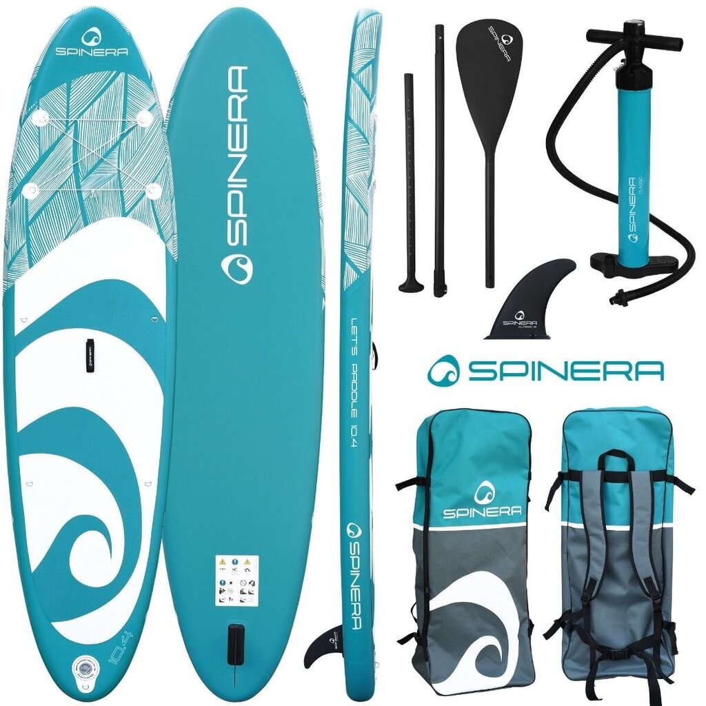 Piepūšams SUP dēlis Spinera Lets Paddle 10.4 (315cm) cena un informācija | SUP dēļi, sērfa dēļi un piederumi | 220.lv