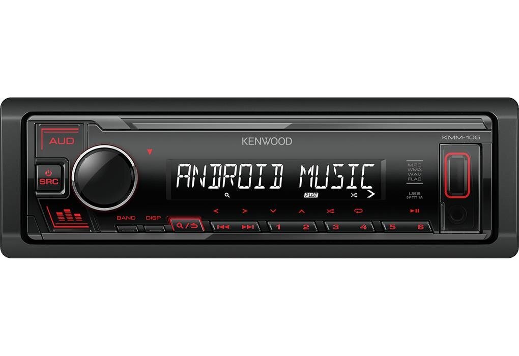 Kenwood KMM-105RY magnetola 50 W cena un informācija | Auto magnetolas, multimedija | 220.lv