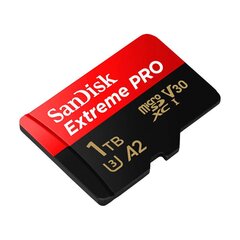 SANDISK EXTREME PRO microSDXC 1TB 200/140 MB/s UHS-I U3 memory card (SDSQXCD-1T00-GN6MA) cena un informācija | Atmiņas kartes fotokamerām | 220.lv