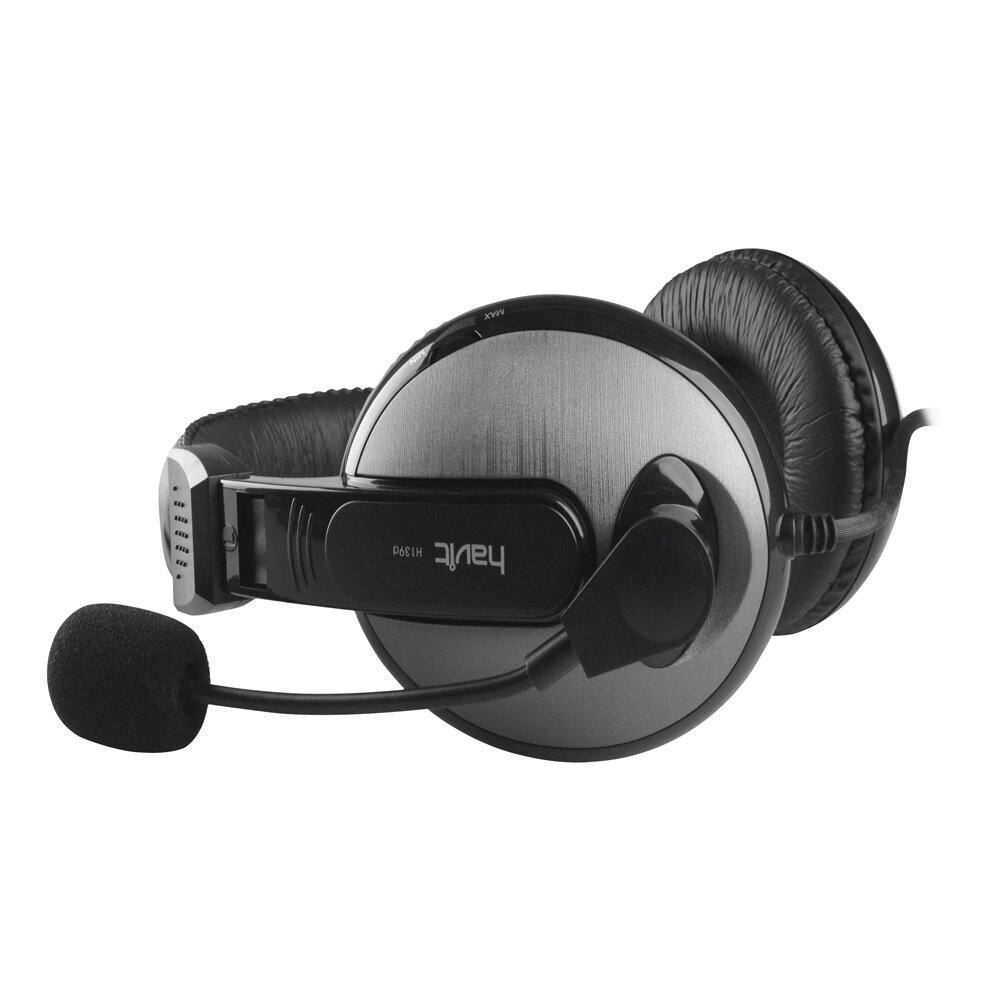 HAVIT vadu austiņas H139d on-ear ar mikrofonu, tērauda pelēkas cena un informācija | Austiņas | 220.lv