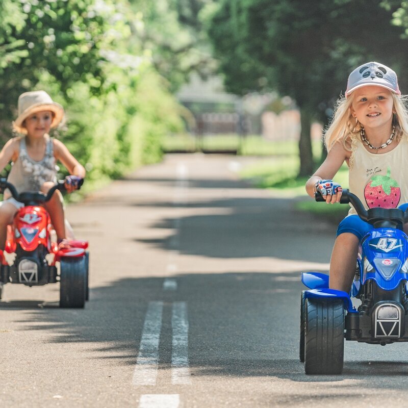 Kvadricikls ar pedāļiem FALK Quad Racing, sarkans cena un informācija | Rotaļlietas zēniem | 220.lv