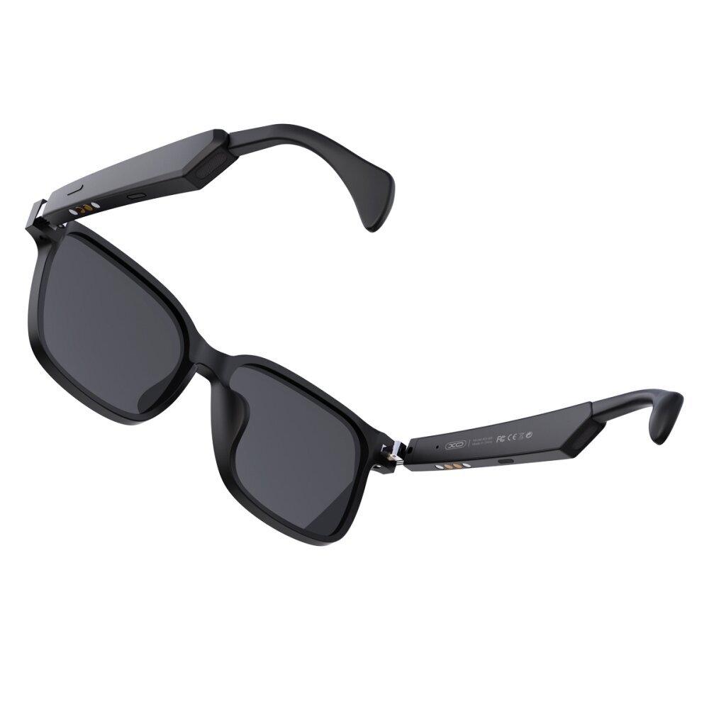 XO bluetooth saulesbrilles E5 melns neilons UV400 cena un informācija | Saulesbrilles sievietēm | 220.lv