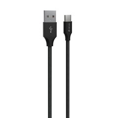 Devia cable Gracious USB - USB-C 1,0 m 2,4A black cena un informācija | Savienotājkabeļi | 220.lv