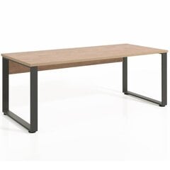 Письменный стол Aatrium Capo1 200см, коричневый/черный цвет цена и информация | Компьютерные, письменные столы | 220.lv