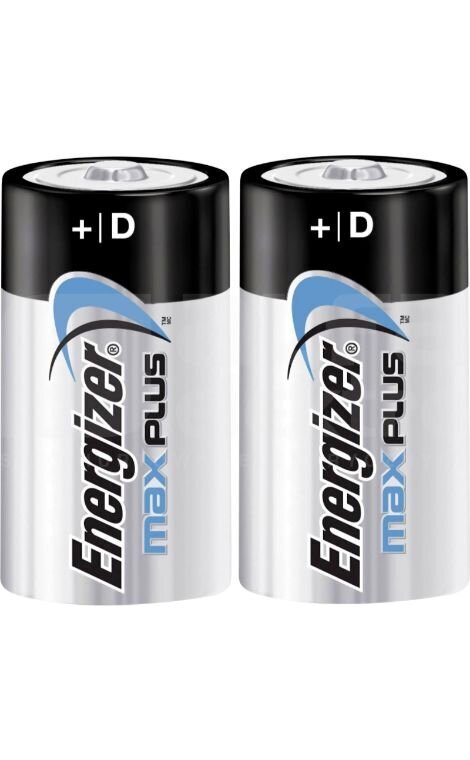 ENERGIZER MAX PLUS D 1300 LR20 1.5V B2 Alkaline baterijas 2gb cena un informācija | Baterijas | 220.lv