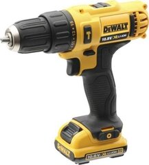 Шуруповёрт аккумуляторный ударный Dewalt DCD716D2-QW, жёлтый, чёрный цена и информация | Шуруповерты, дрели | 220.lv