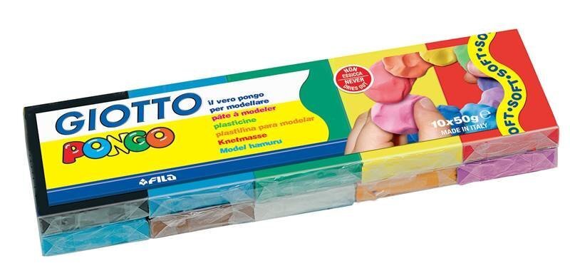 Plastilīns Fila Giotto Pongo 10 x 50g 510800. cena | 220.lv