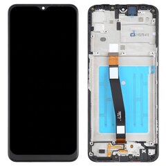Displejs Samsung A135 A13 4G ar skārienjūtīgo paneli ar rami oriģināls Black (service pack) cena un informācija | Telefonu rezerves daļas un instrumenti to remontam | 220.lv