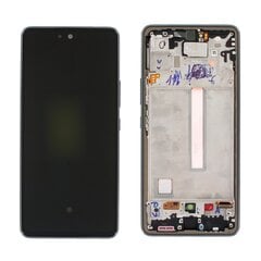 Дисплей Samsung A536 A53 5G с сенсорным экраном оригинал Awesome Black (service pack) цена и информация | Запчасти для телефонов и инструменты для их ремонта | 220.lv
