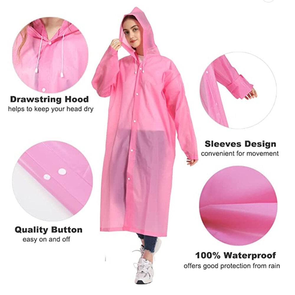 Lietusmētelis Need 4You, rozā цена и информация | Ūdensizturīgas somas, maisi, lietusmēteļi | 220.lv