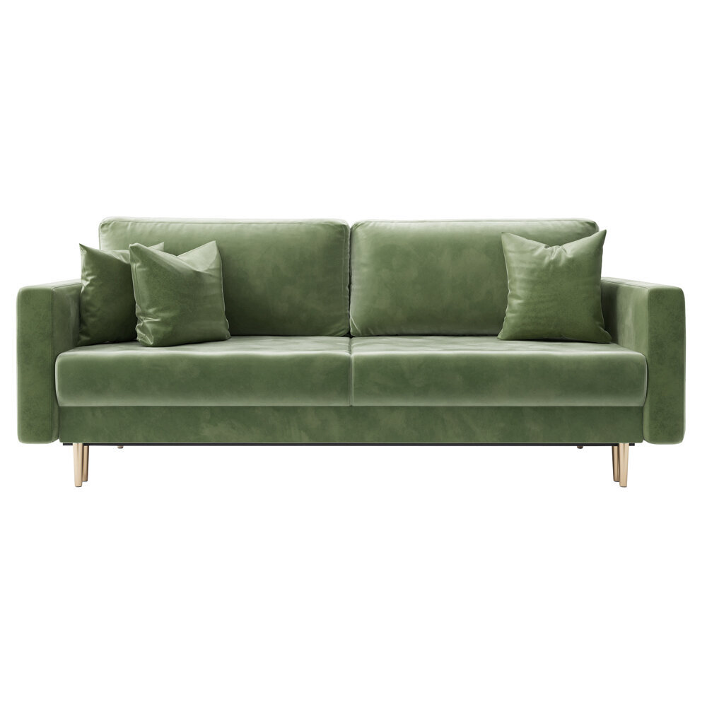Dīvāns Selsey Valico, zaļš cena un informācija | Dīvāni | 220.lv