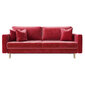 Dīvāns Selsey Valico, sarkans cena un informācija | Dīvāni | 220.lv