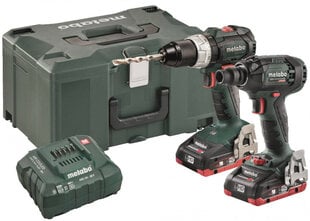 Набор аккумуляторных инструментов Metabo Combo 18V цена и информация | Шуруповерты, дрели | 220.lv