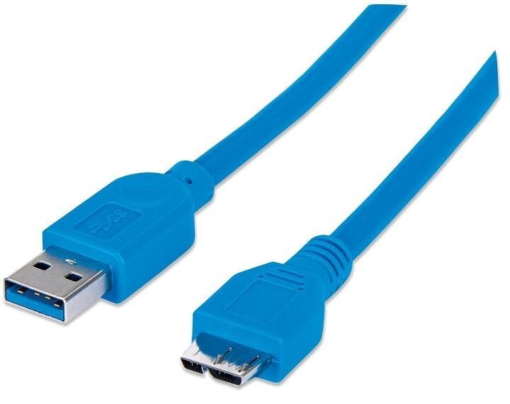 datu pārraidei Techly A male - micro-B male USB 3.0 цена и информация | Kabeļi un vadi | 220.lv