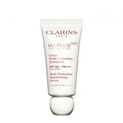 Aizsargājošs mitrinošs sejas krēms Clarins UV Plus Multi-Protection SPF50-PA+++ Translucent, 30 ml cena un informācija | Sejas krēmi | 220.lv