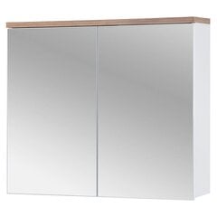 Шкаф для ванной комнаты Hakano Fargo, 80x70 см, белый цвет цена и информация | Шкафчики для ванной | 220.lv