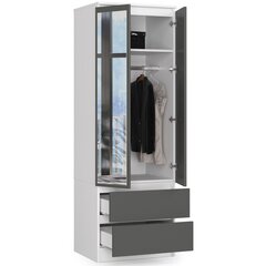 Шкаф NORE Star S60 с зеркалом, серый цвет цена и информация | Шкафы | 220.lv