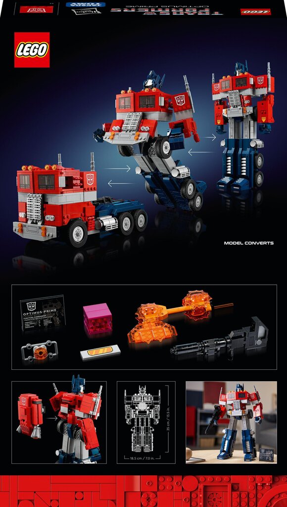 10302 LEGO® Icons Optimus Prime cena un informācija | Konstruktori | 220.lv