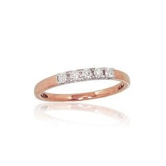 Золотое кольцо с бриллиантами "Золотая Любовь X" из красного золота 585 пробы 4752263013612 цена и информация | Кольца | 220.lv
