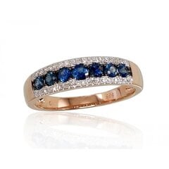 Золотое кольцо с бриллиантами "Камелия IV" из красного золота 585 пробы 4752263016460 цена и информация | Кольца | 220.lv