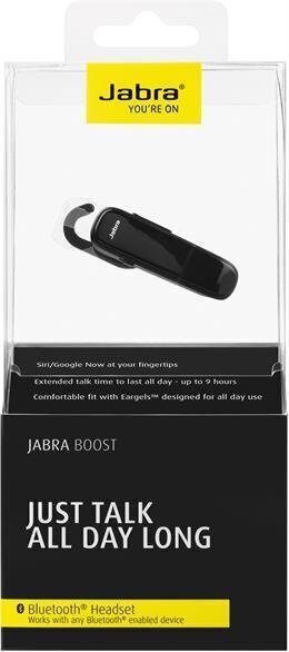 Jabra Boost bluetooth handsfree, melna цена и информация | Bezvadu garnitūra | 220.lv