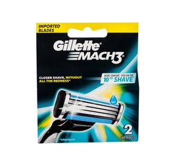 Gillette Mach3 ( 2 Pcs ) - skuvekļu uzgaļi cena un informācija | Skūšanās piederumi, kosmētika | 220.lv