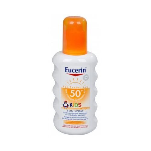 Eucerin Kids Sun Spray SPF 50 + - Bērnu sauļošanās aerosols ar ļoti augstu aizsardzību 200 ml cena un informācija | Sauļošanās krēmi | 220.lv