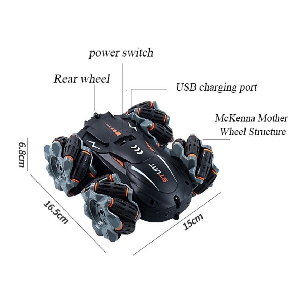 RC auto Stunt ar tālvadības pulti cena un informācija | Rotaļlietas zēniem | 220.lv