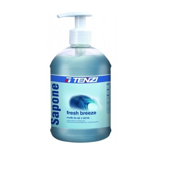 Šķidrās ziepes SAPONE FRESH BREEZE, zilas 500ml cena un informācija | Ziepes | 220.lv