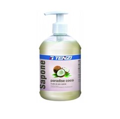 Šķidrās ziepes SAPONE PARADISE COCO, baltas 500ml cena un informācija | Ziepes | 220.lv