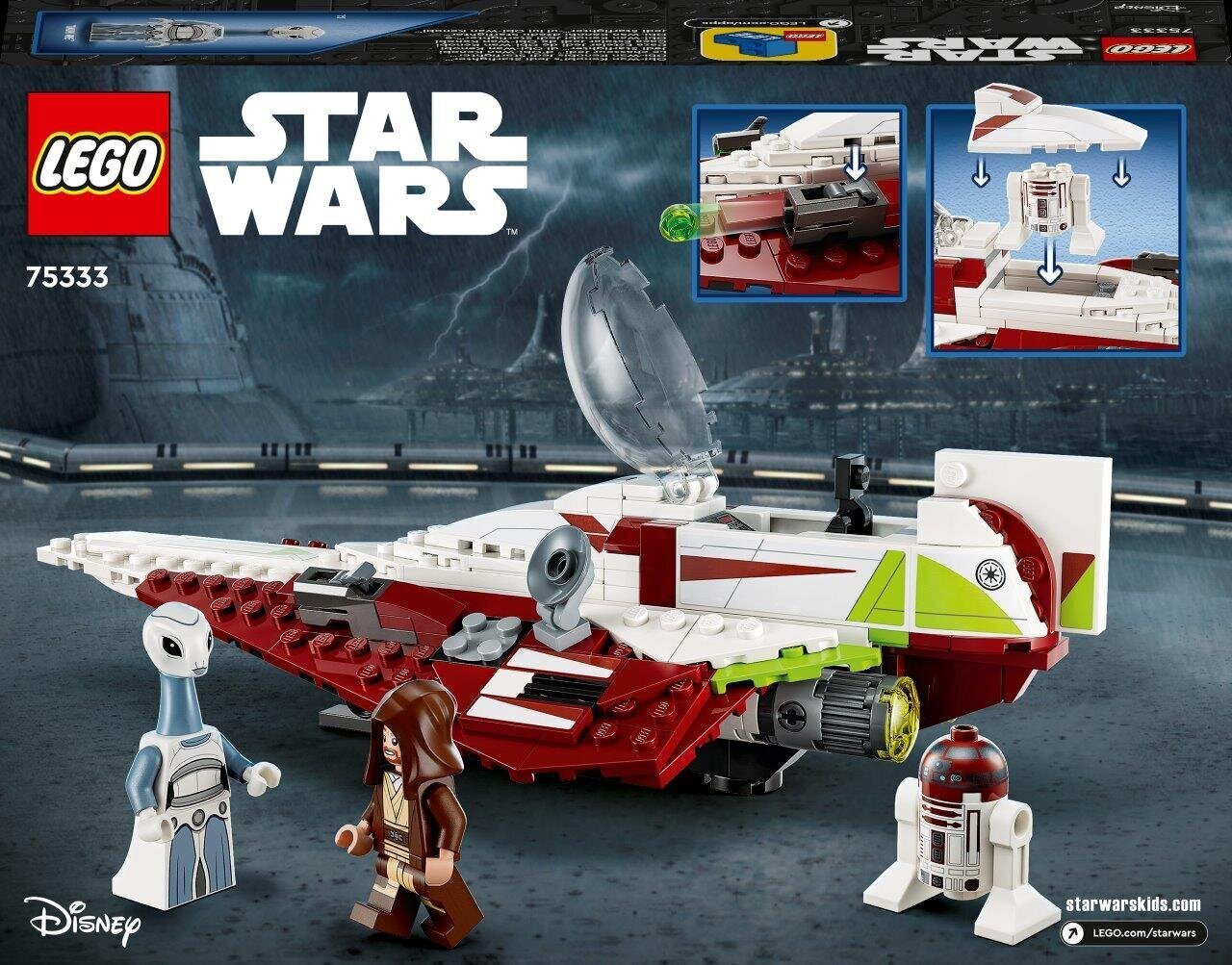 75333 LEGO® Star Wars Obi-Wan Kenobi Kenobi džedu kosmosa kuģis цена и информация | Konstruktori | 220.lv