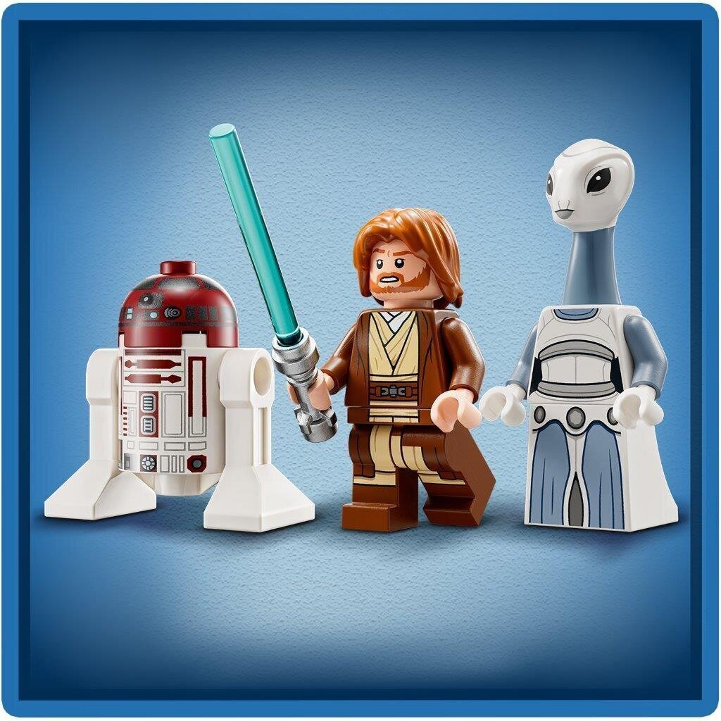 75333 LEGO® Star Wars Obi-Wan Kenobi Kenobi džedu kosmosa kuģis cena un informācija | Konstruktori | 220.lv