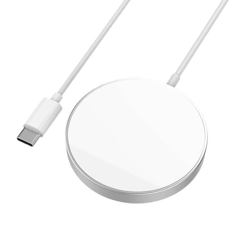 Forcell Ātrās 15W Pārraides Universāls Bezvadu Qi Lādētājs Paliknis DC 5-9V 2A ar USB C Melns (1) cena un informācija | Lādētāji un adapteri | 220.lv