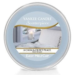 Yankee Candle A Calm & Quiet Place Scenterpiece Easy MeltCup - Aromlampas aromātiskais vasks 61.0 g cena un informācija | Sveces un svečturi | 220.lv