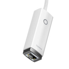 Baseus Lite Series USB uz RJ45 tīkla adapteris (balts) cena un informācija | Adapteri un USB centrmezgli | 220.lv