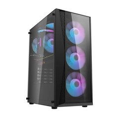 Darkflash DK352 Plus Computer Case with 4 fans (Black) cena un informācija | Datoru korpusi | 220.lv
