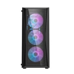 Darkflash DK352 Plus Computer Case with 4 fans (Black) cena un informācija | Datoru korpusi | 220.lv