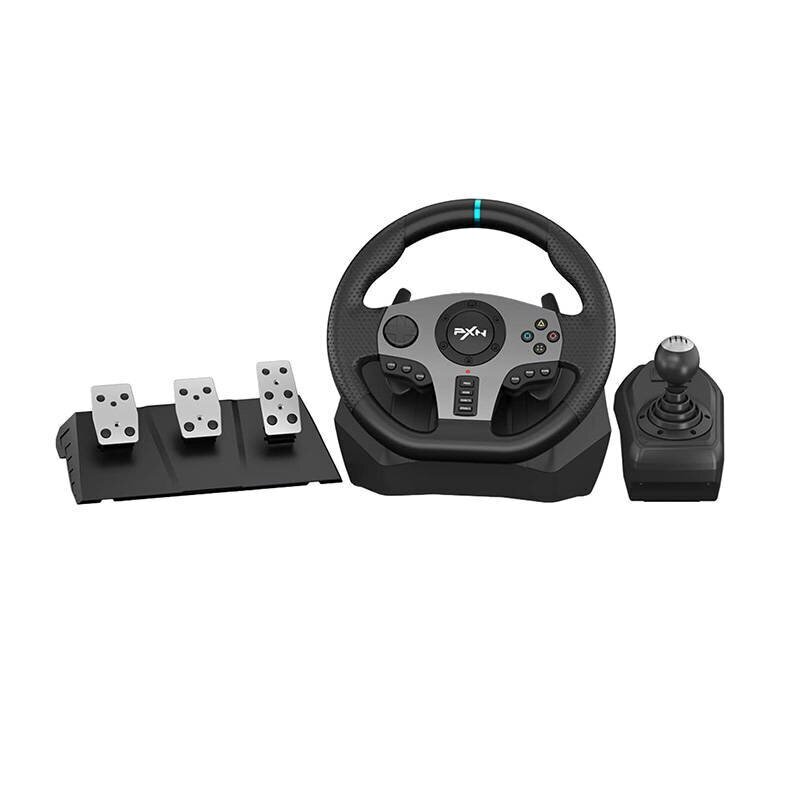 Gaming Wheel PXN-V9 (PC / PS3 / PS4 / XBOX ONE / XBOX SERIES S&X / SWITCH) cena un informācija | Spēļu stūres | 220.lv