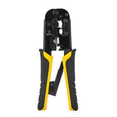 Deli Tools EDL4971 Ethernet Connector Crimping Pliers, 4/6/8P, RJ45/RJ14/RJ12/RJ9 cena un informācija | Rokas instrumenti | 220.lv