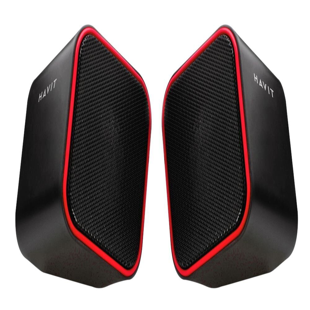 HAVIT computer speakers 2.0 HV-SK473 black-red cena un informācija | Skaļruņi | 220.lv